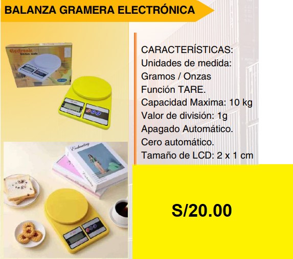 Balanza Electrónica