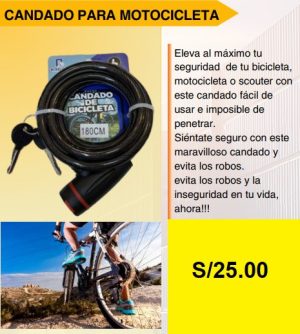 Candado para moto o bicicleta