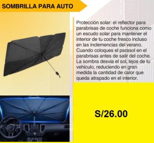 Sombrilla para auto tipo paraguas