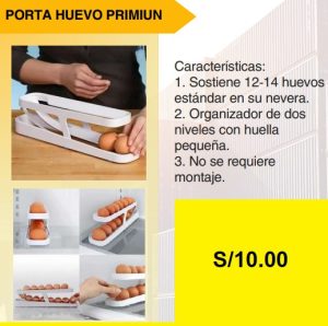 Porta huevo premium