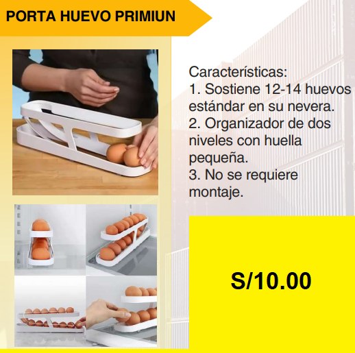 Porta huevo premium