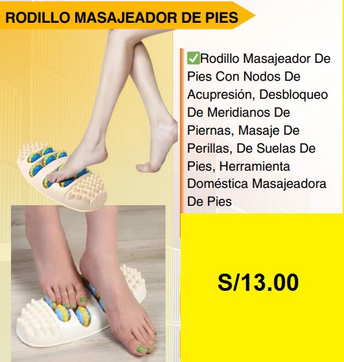 Rodillo masajeador para pies